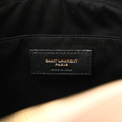 Saint Laurent Calfskin Matelasse Monogram Lou Camera Bag Dark Latte 6 of 13