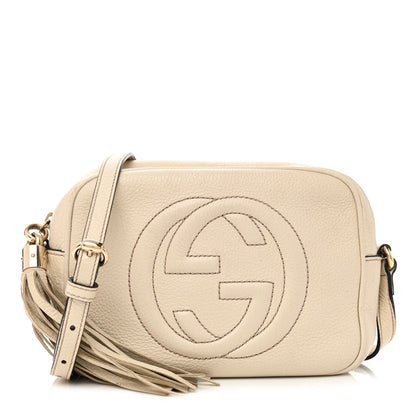 Gucci Pebbled Calfskin Small Soho Disco Bag Off White 1 of 17