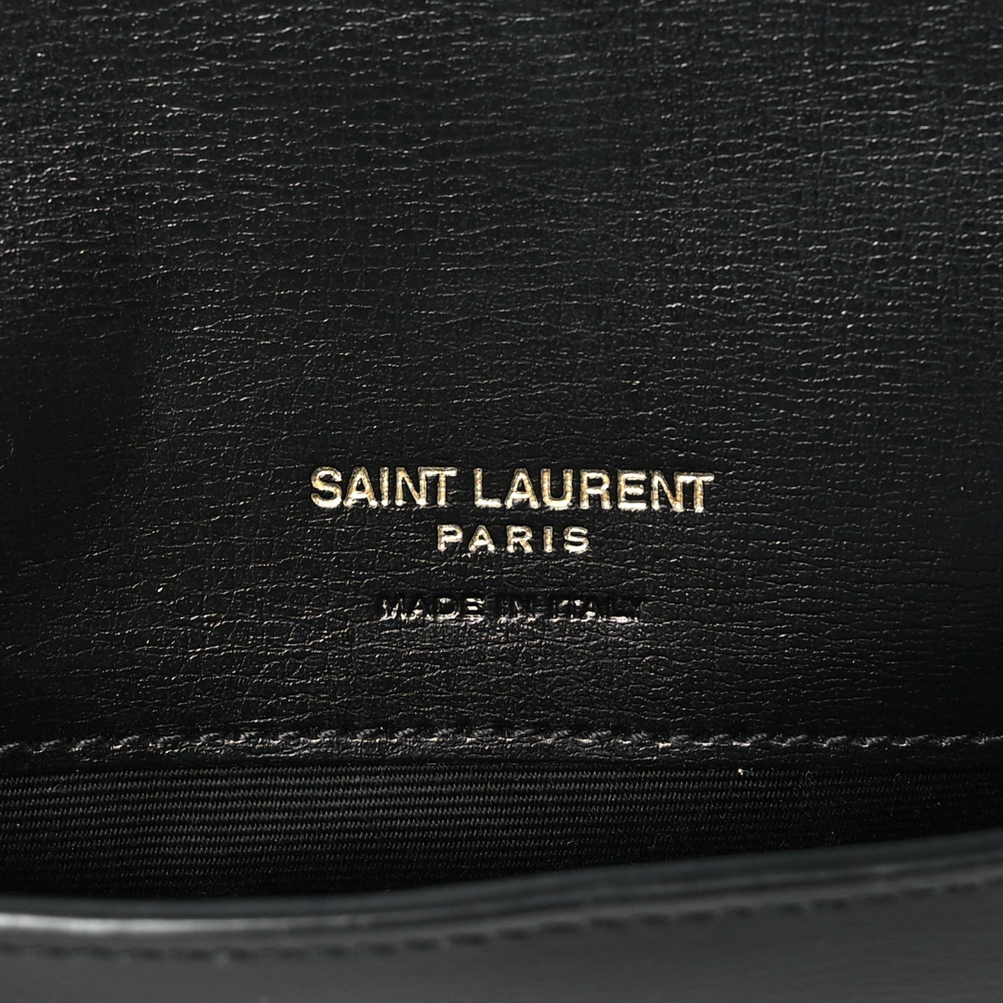 Grained Calfskin Monogram Phone Holder Crossbody Black