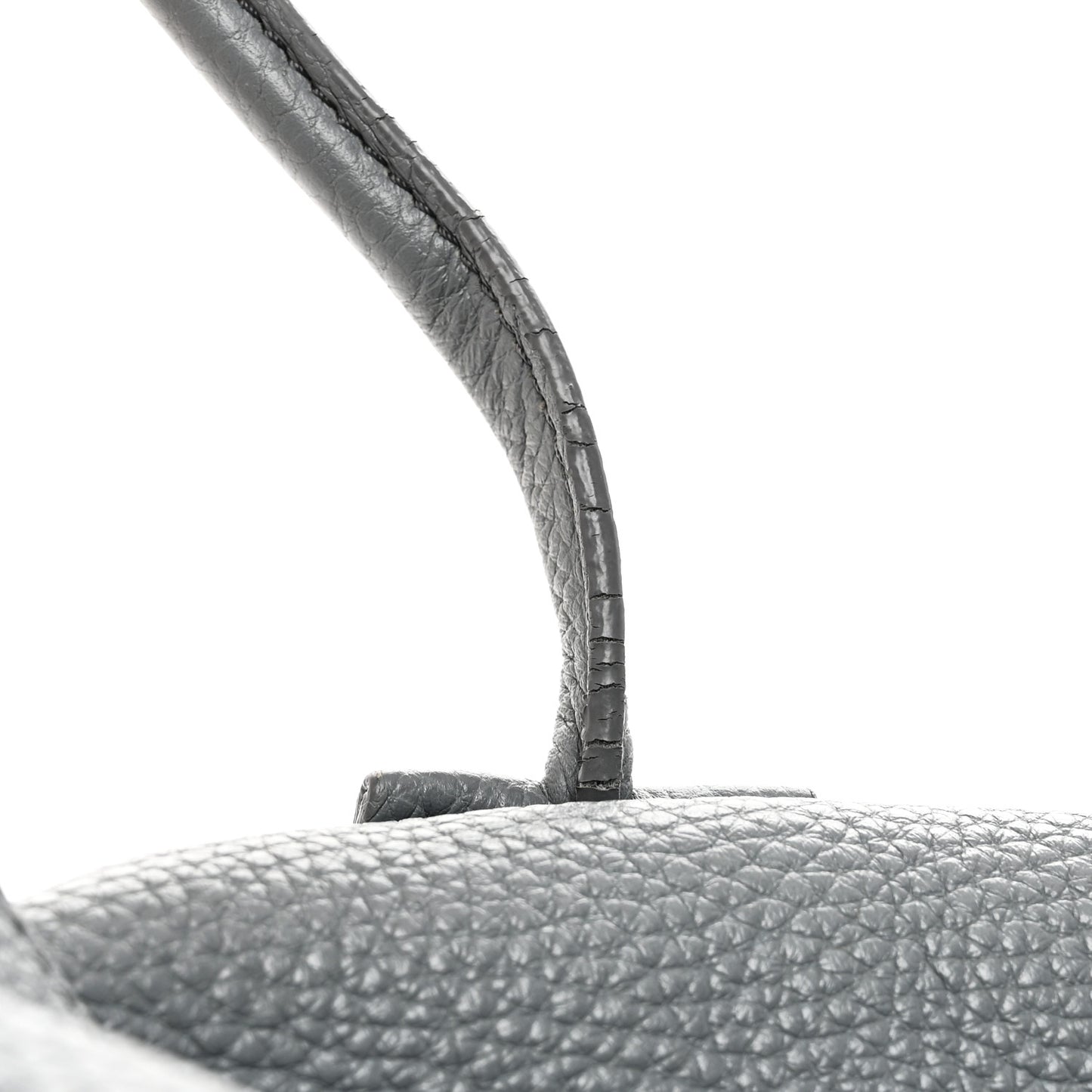 London Grainy Calfskin Medium Baynard Tote Storm Grey