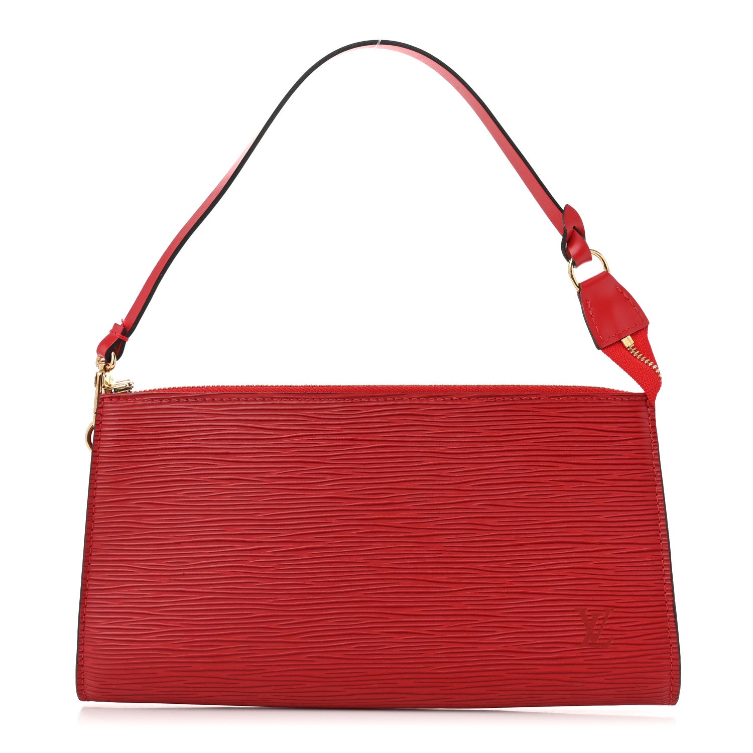 Louis Vuitton Epi Pochette Accessories 24 Castillan Red 1 of 9