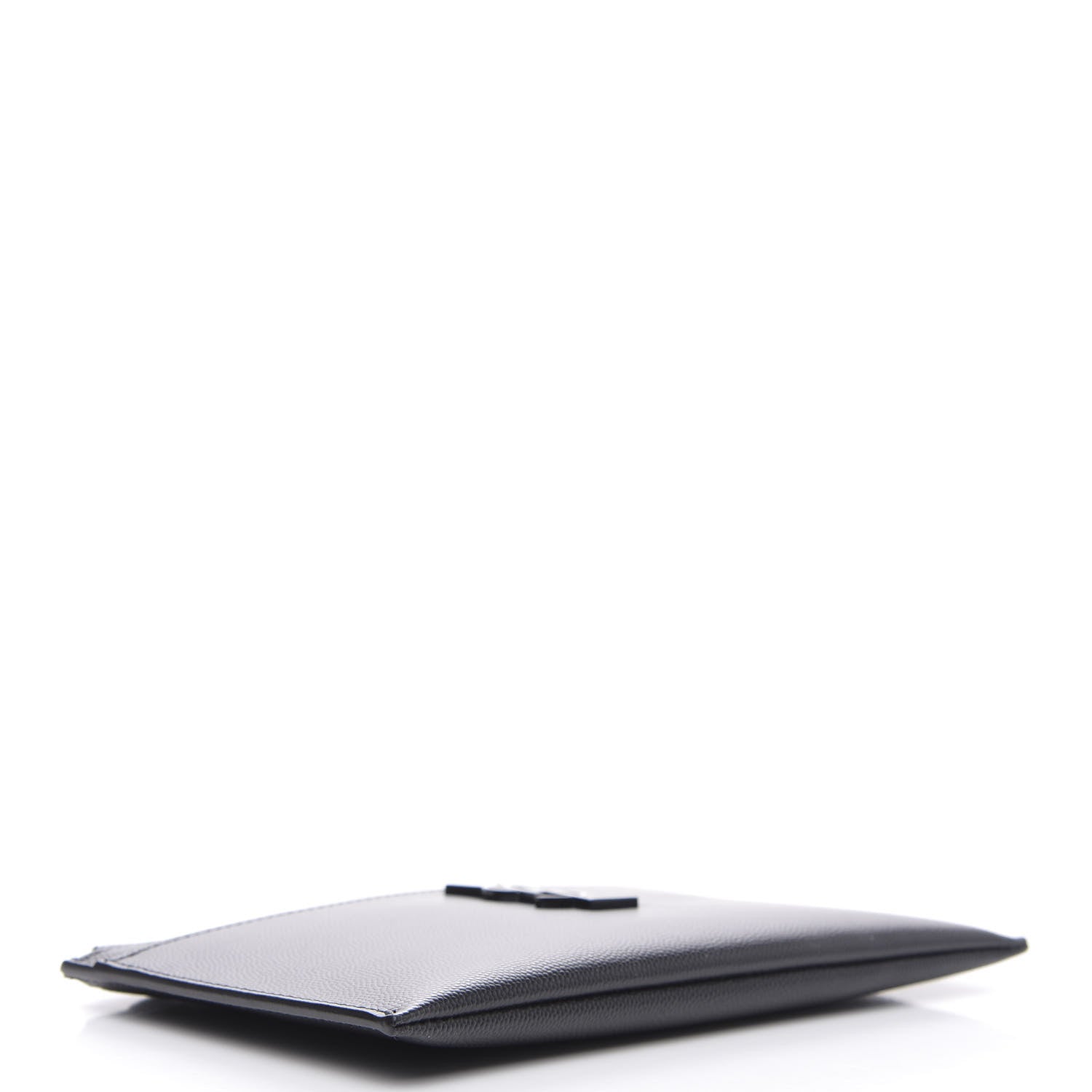 Saint Laurent Grain De Poudre Monogram Bill Pouch Black 4 of 9