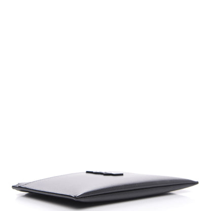 Saint Laurent Grain De Poudre Monogram Bill Pouch Black 4 of 9