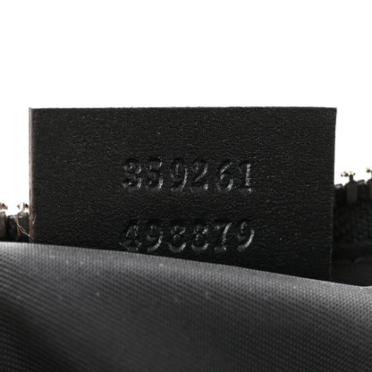Gucci GG Supreme Monogram Web Medium Zippered Tote Beige Black 7 of 10