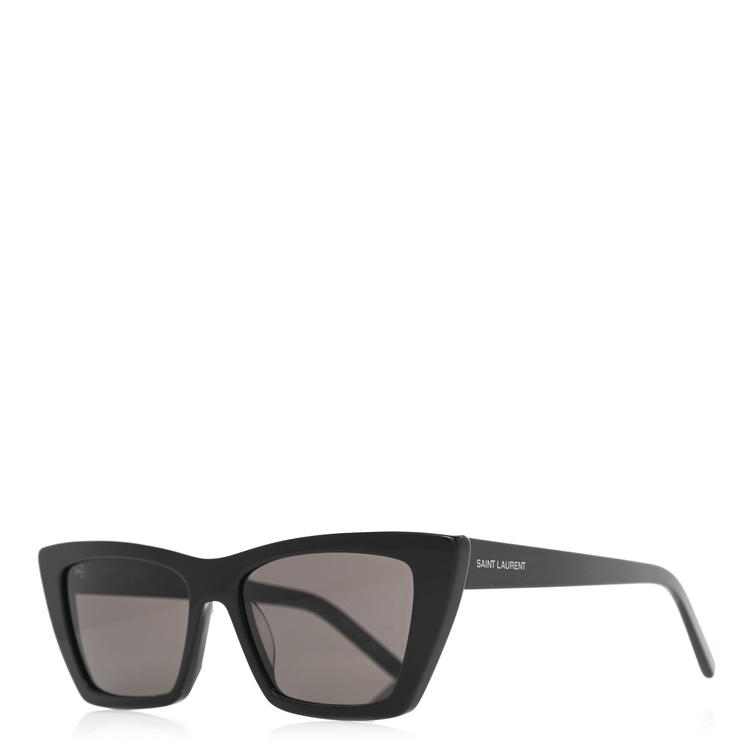 Saint Laurent Acetate Mica Cat Eye Sunglasses SL 276 Black 1 of 8