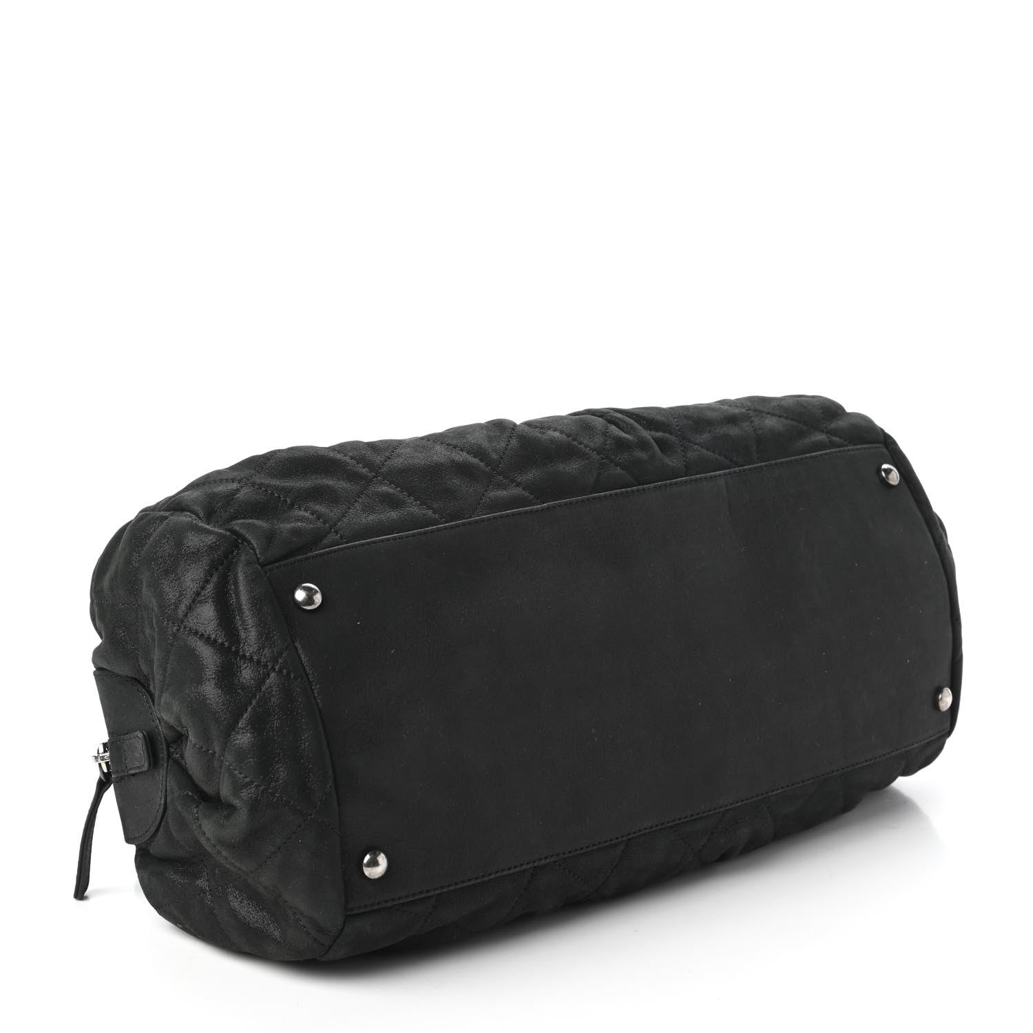 Chanel Iridescent Calfskin Chic Quilt Bowling Bag Black 4 of 10