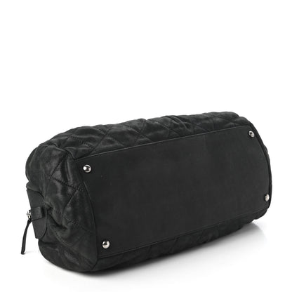 Chanel Iridescent Calfskin Chic Quilt Bowling Bag Black 4 of 10
