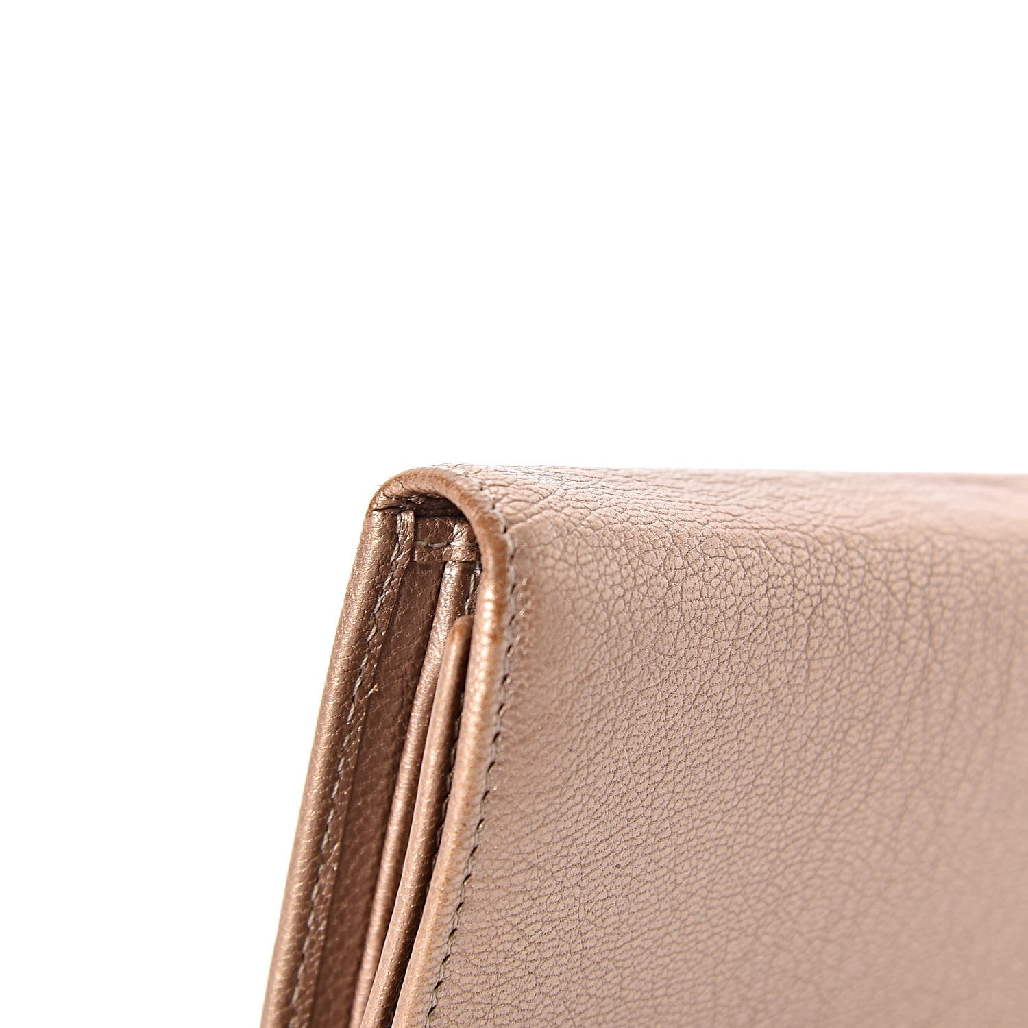Chanel Metallic Goatskin Large Flap Wallet Gold 9 of 16