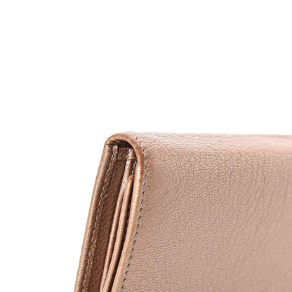 Chanel Metallic Goatskin Large Flap Wallet Gold 9 of 16