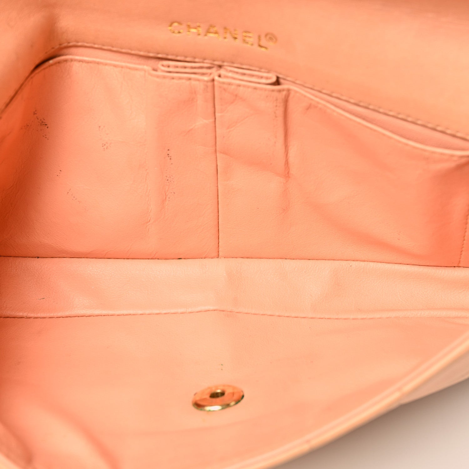 Chanel Lambskin East West Chocolate Bar Flap Beige 5 of 14