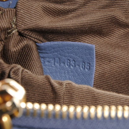 Chloe Grained Calfskin Mini Marcie Satchel Street Blue 5 of 8