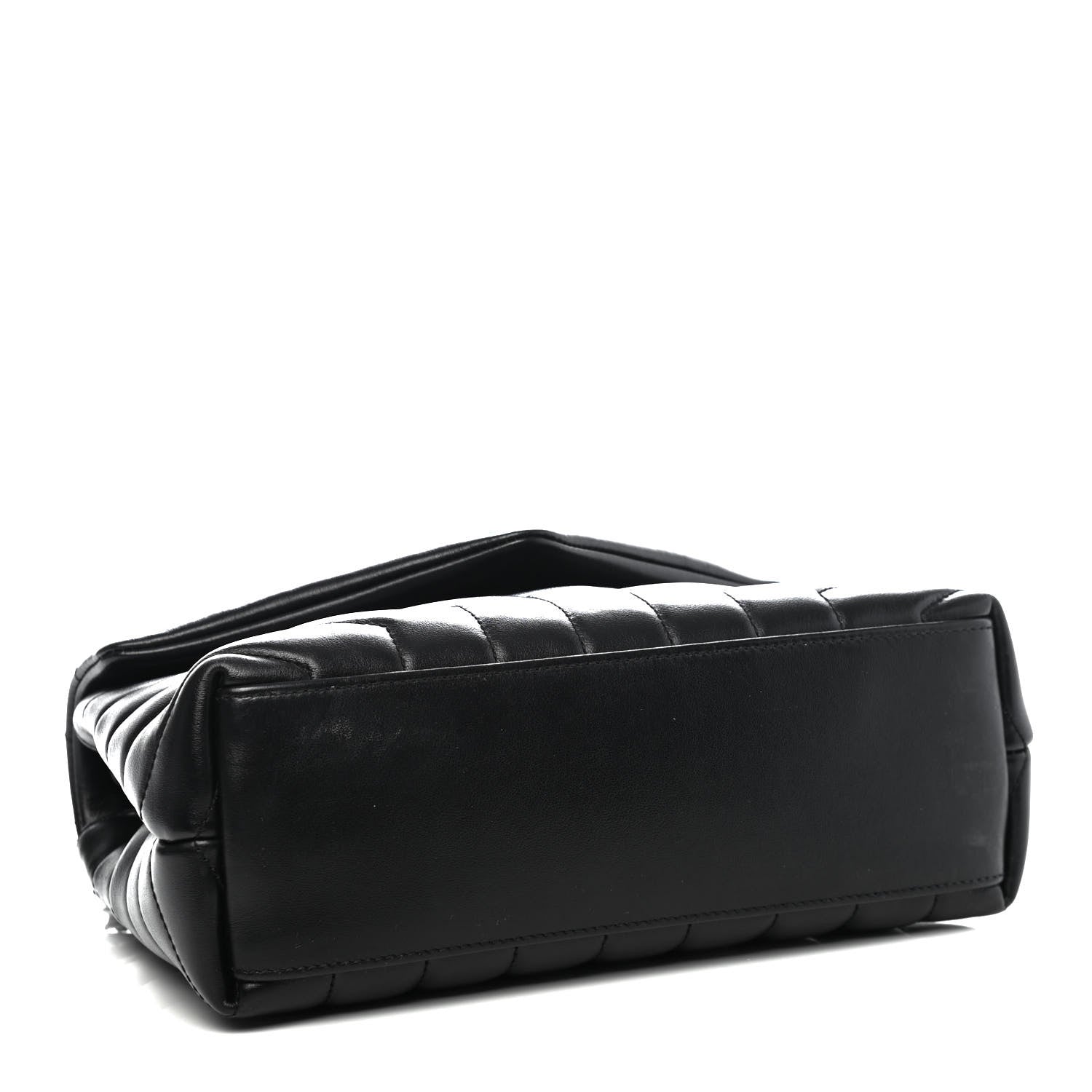 Saint Laurent Calfskin Y Quilted Monogram Small Loulou Chain Satchel Black 3 of 4
