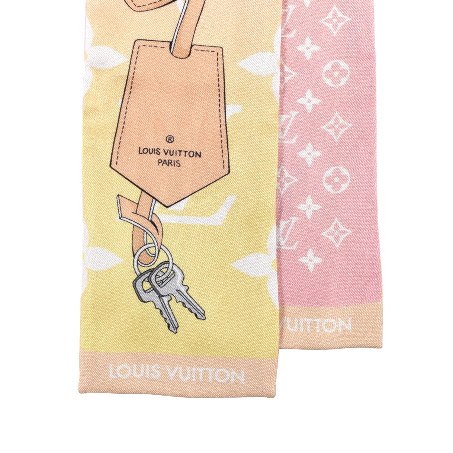 Louis Vuitton Silk Monogram Gradient By The Pool Bandeau Pink 2 of 4