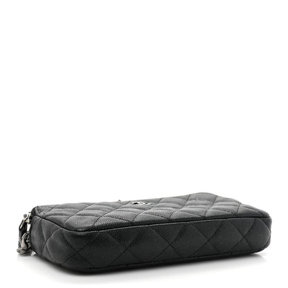 Chanel Caviar Quilted Small Clutch With Chain Black 4 of 12