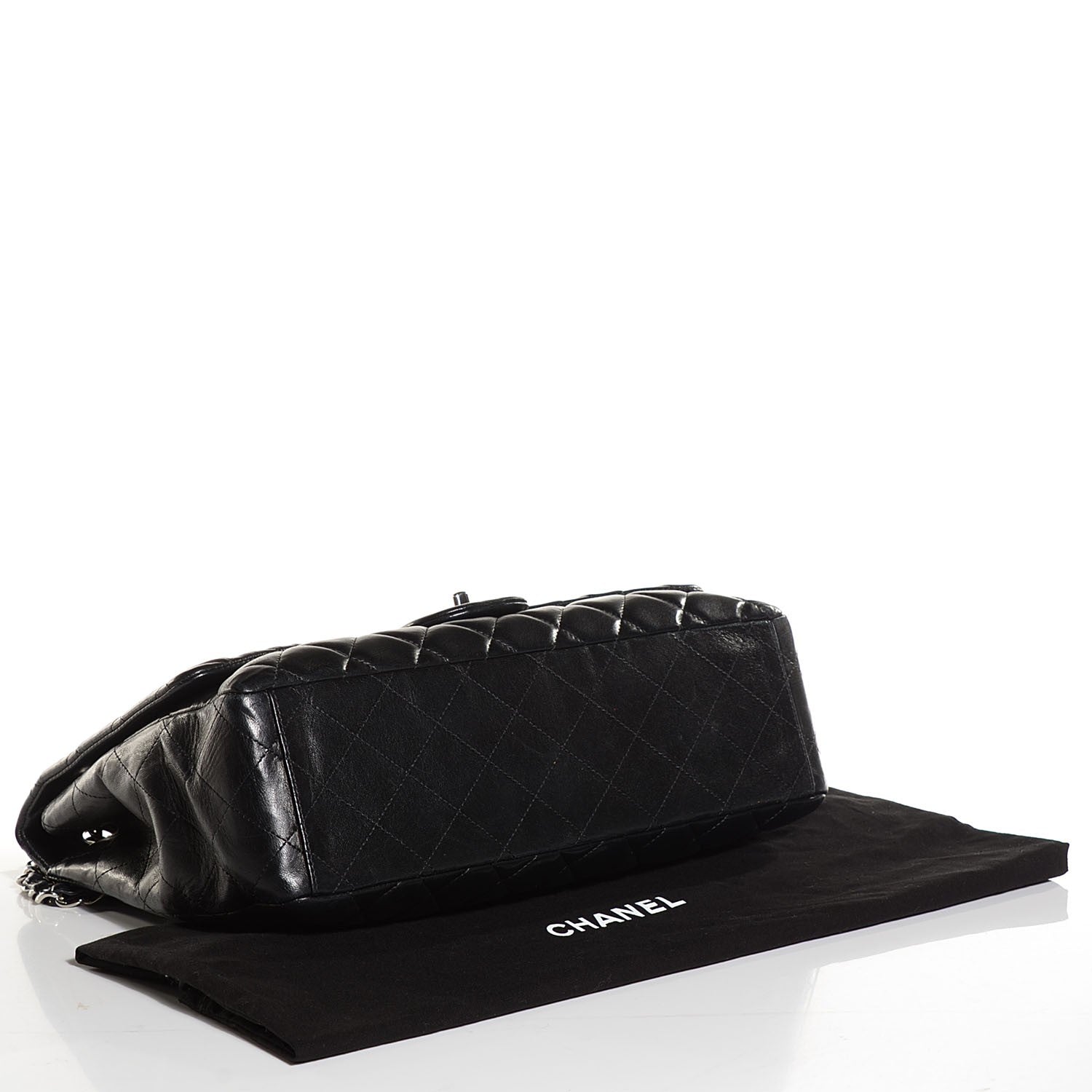 Chanel Lambskin Quilted Maxi Single Flap Black 4 of 8