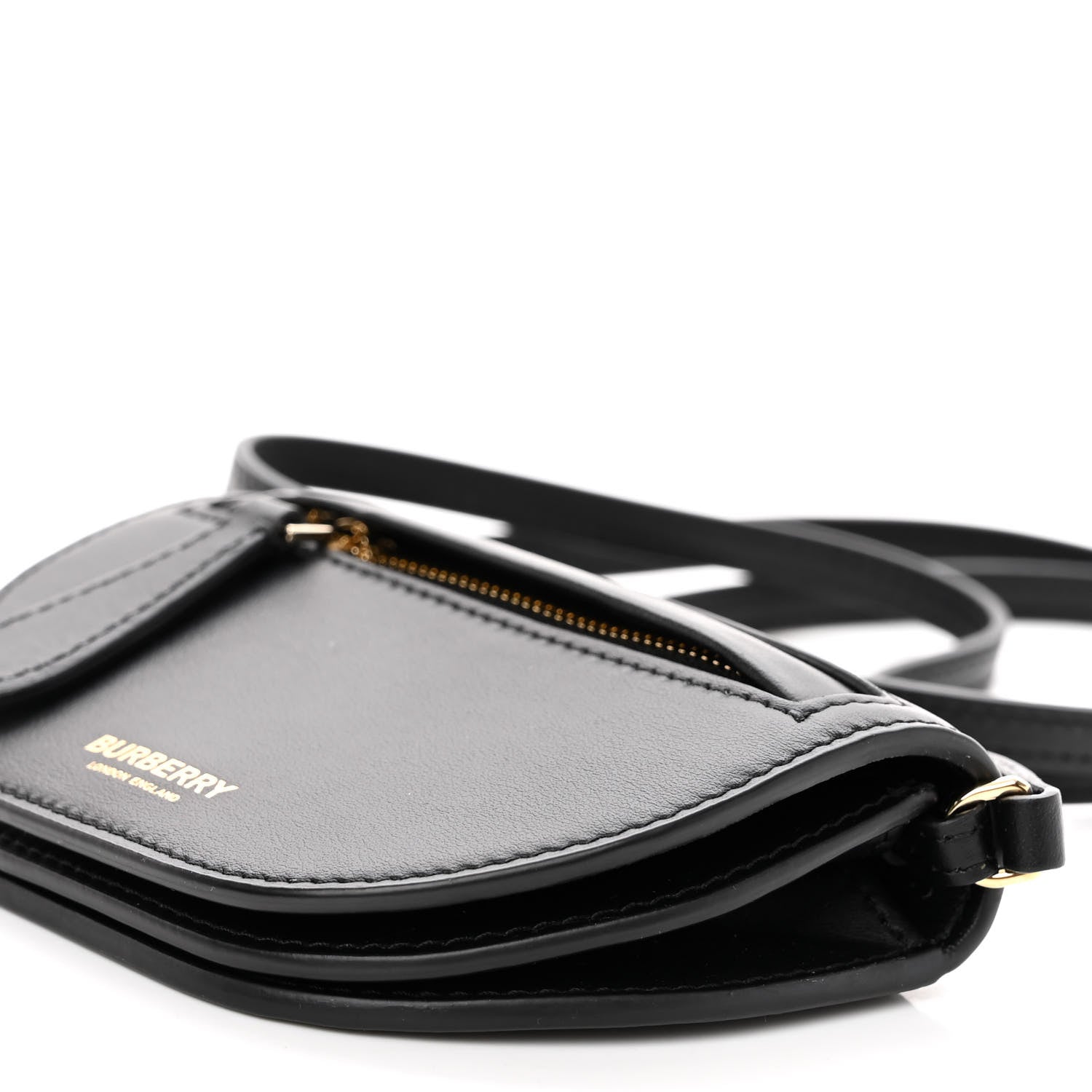 Burberry Calfskin Micro Olympia Card Case Black 9 of 9