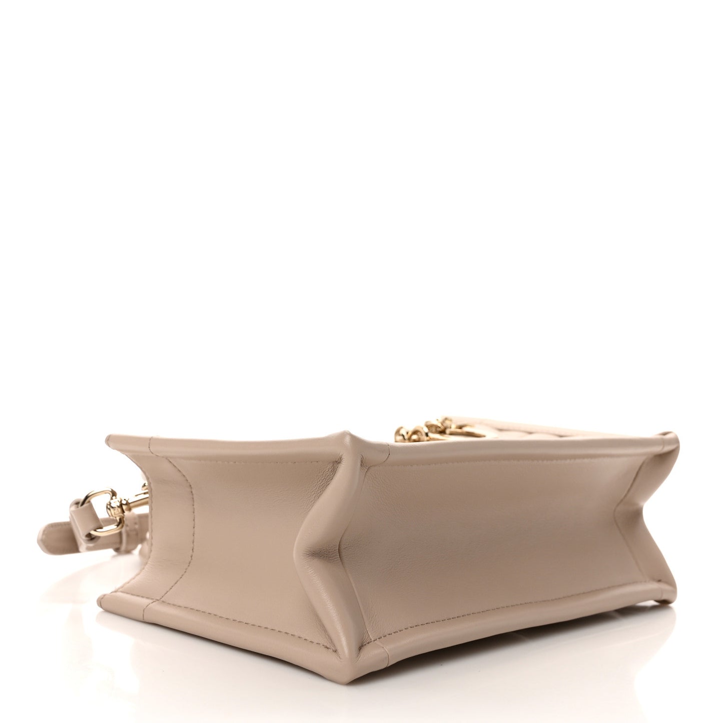 Calfskin Macrocannage Mini Book Tote Trench Beige