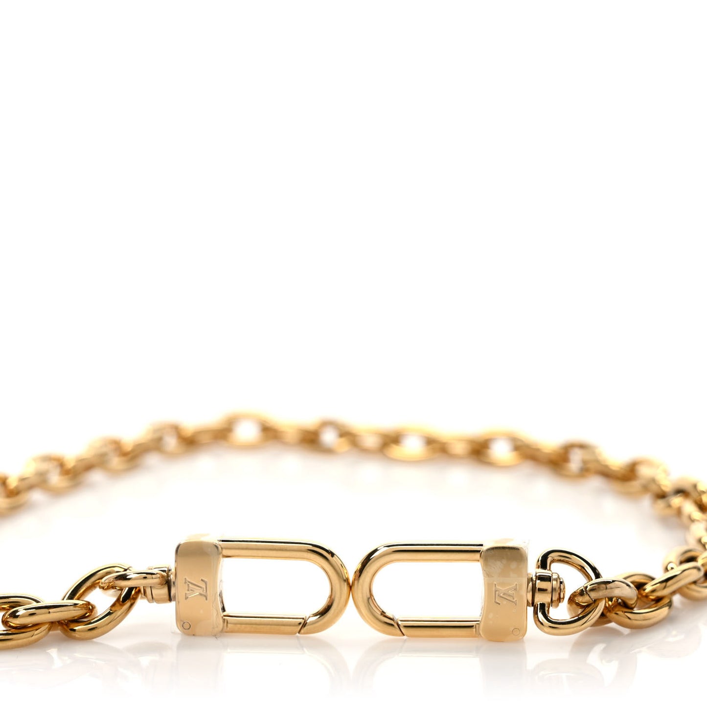 Metal Pochette Chain Strap Gold
