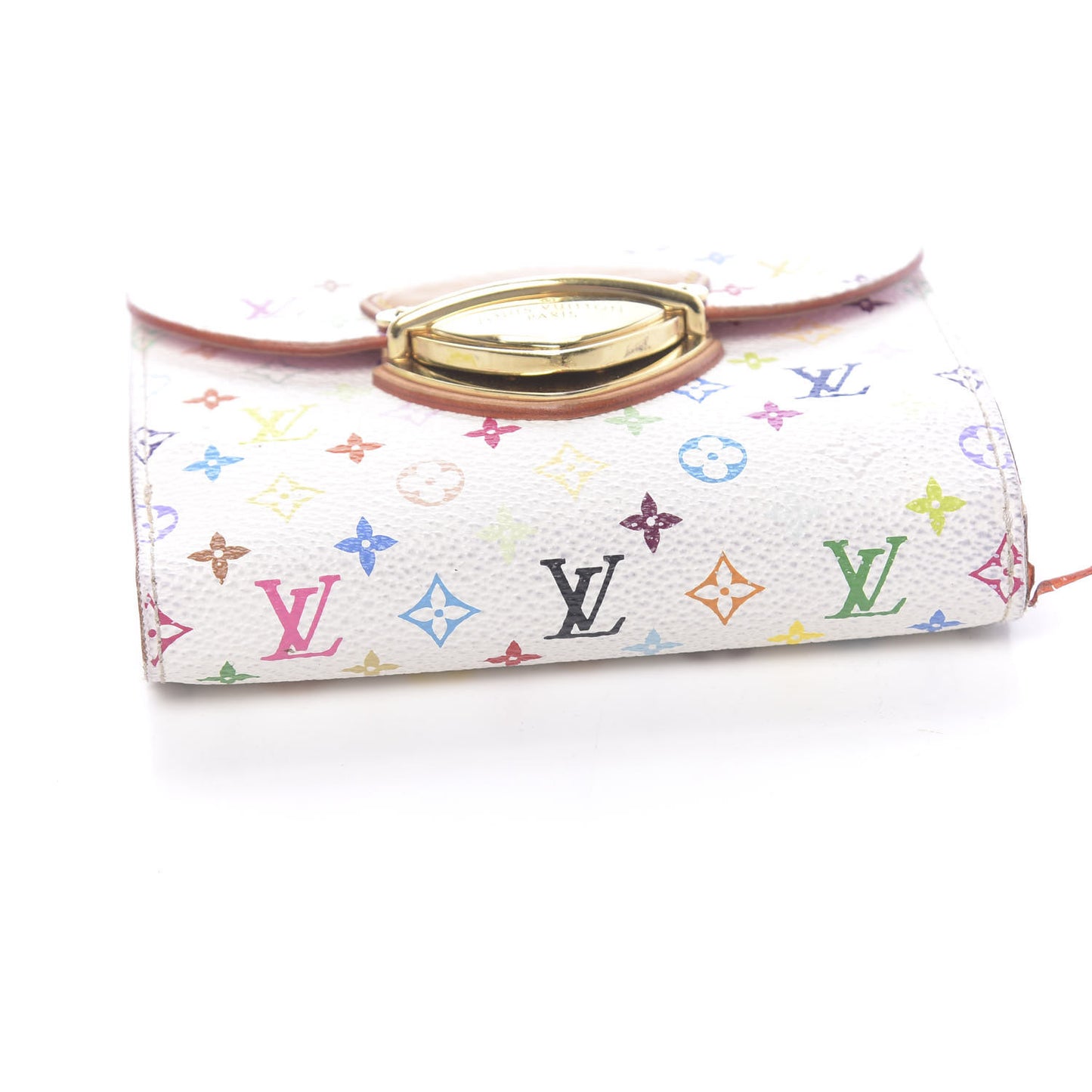 Monogram Multicolor Joey Wallet White Litchi