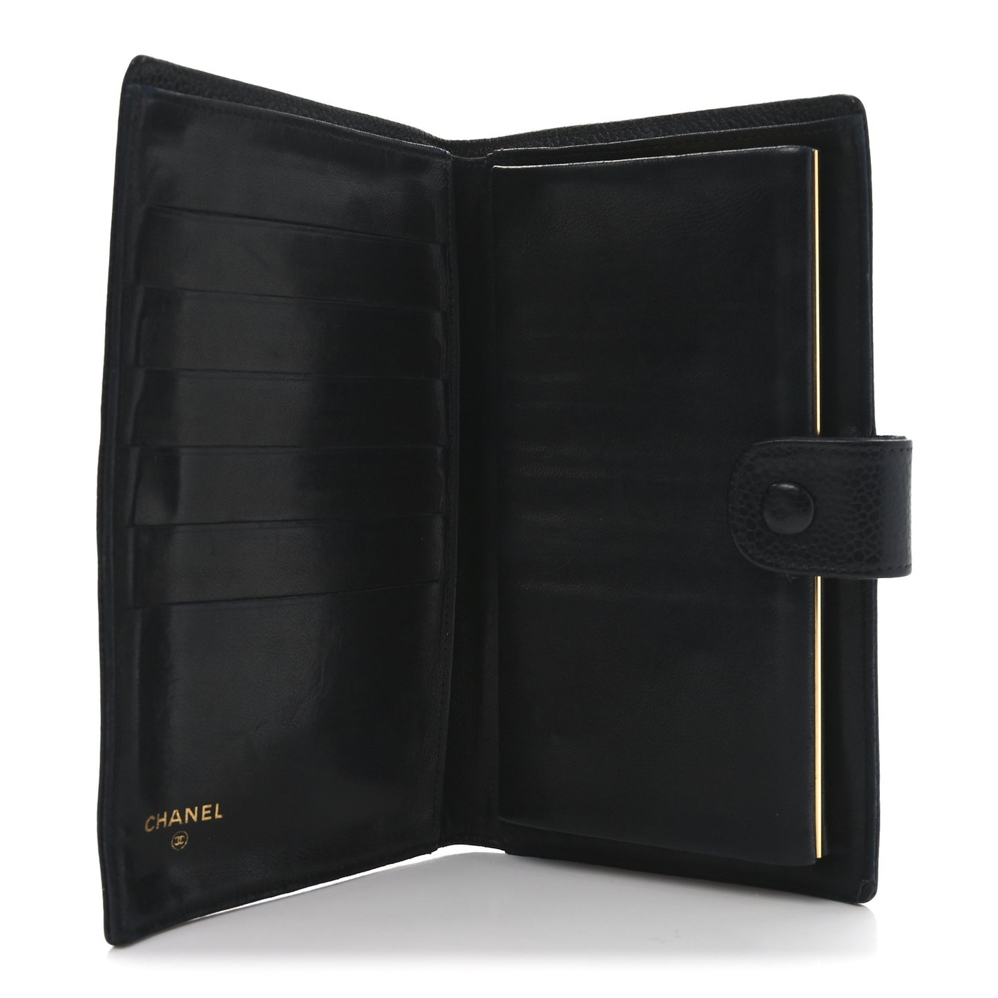 Caviar Timeless CC French Wallet Black