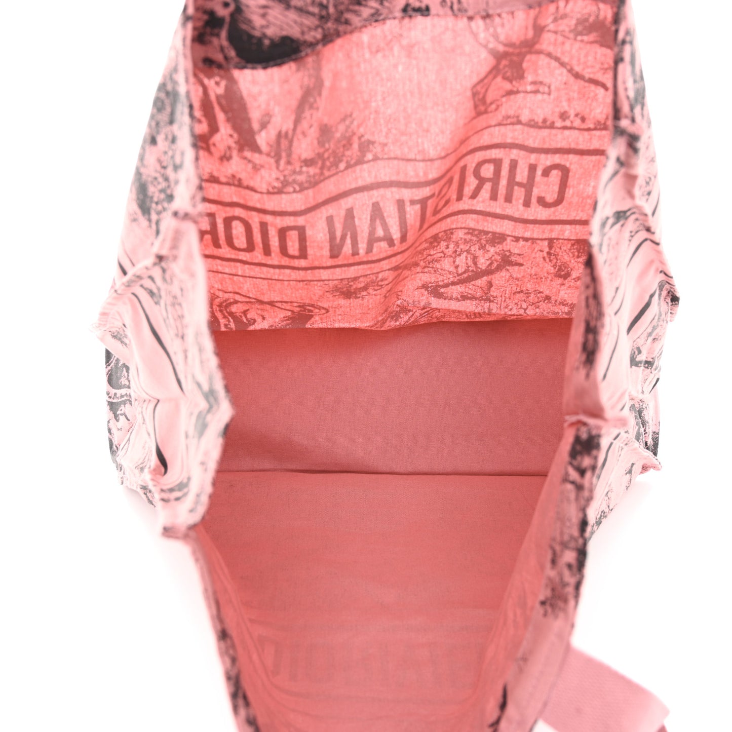 Canvas Dioriviera Tote Pink Grey