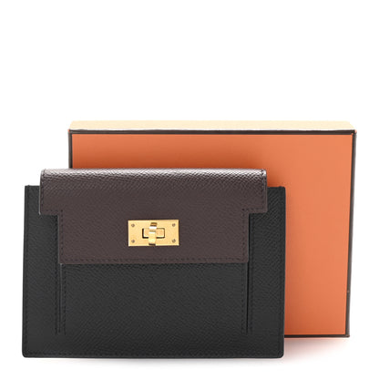 Hermes Epsom Tricolor Kelly Pocket Compact Wallet Black Rouge H Bleu Saphir 7 of 7