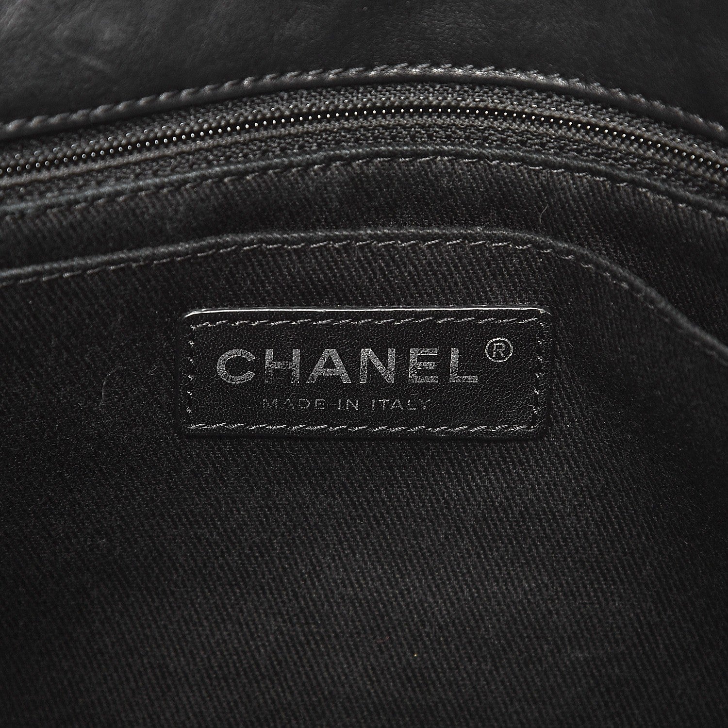 Chanel Calfskin Quilted Large Natural Beauty Flap Black 6 of 12