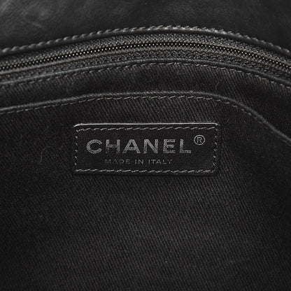 Chanel Calfskin Quilted Large Natural Beauty Flap Black 6 of 12