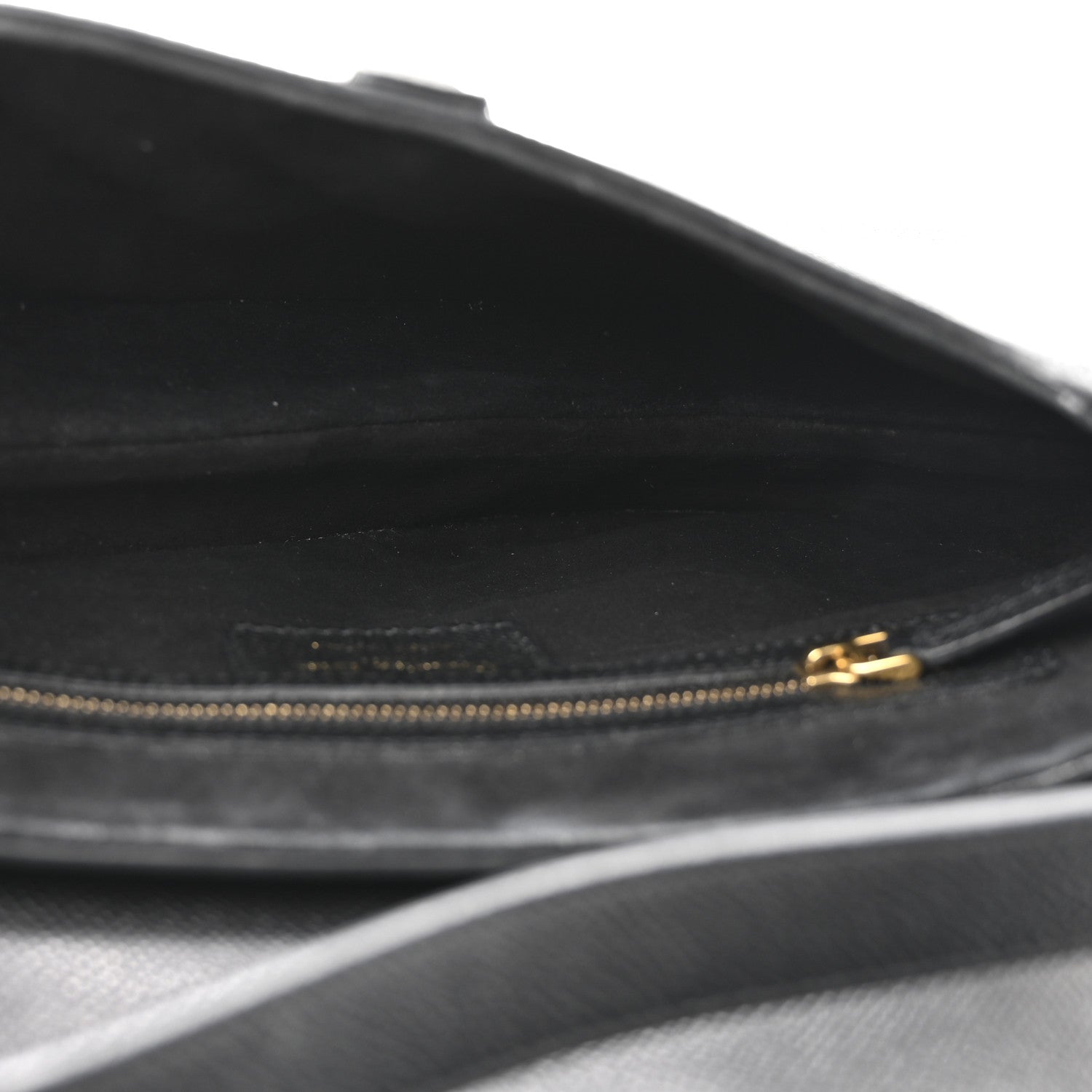 Christian Dior Grained Calfskin Saddle Bag Black 5 of 12
