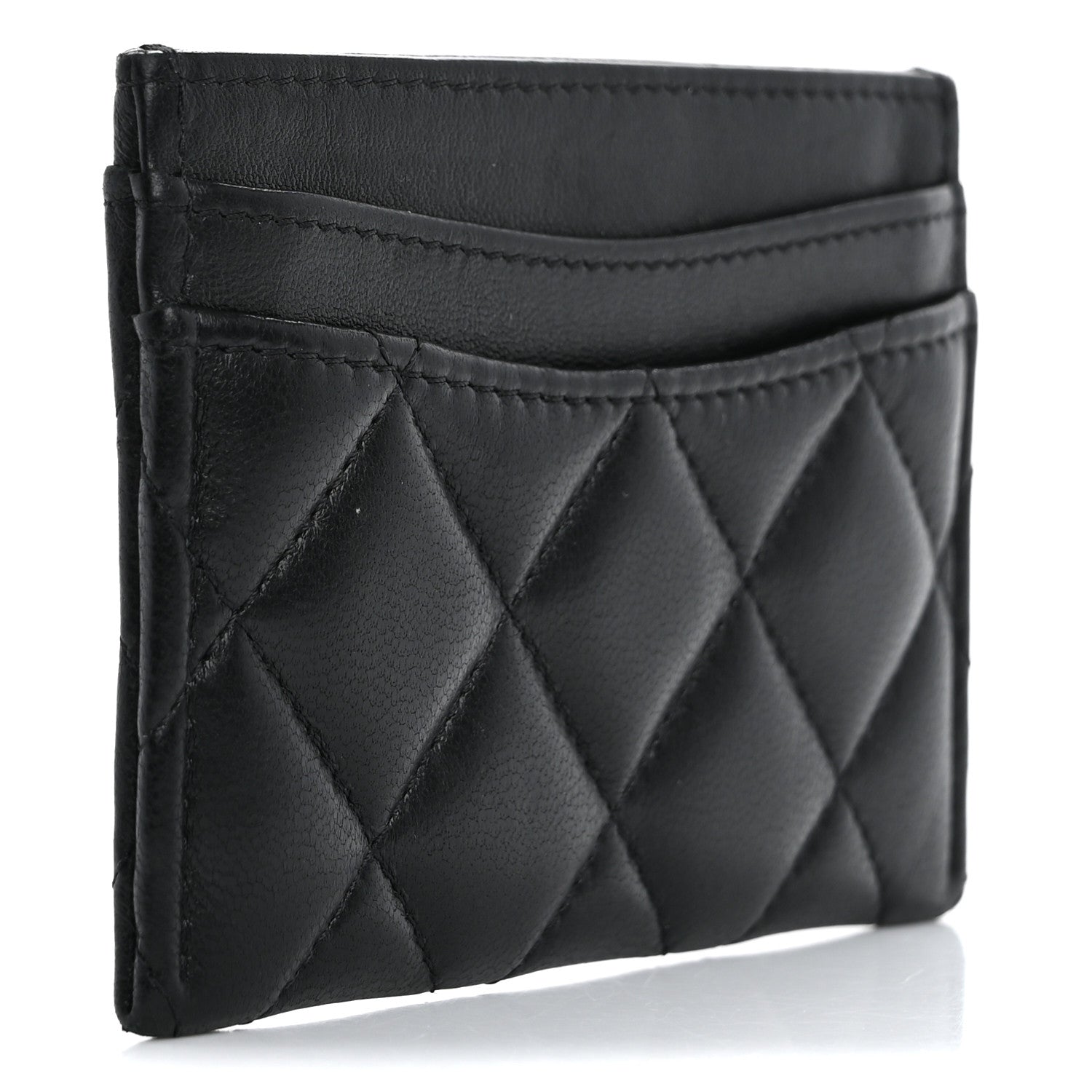 Chanel Lambskin Quilted Card Holder Black 3 of 14
