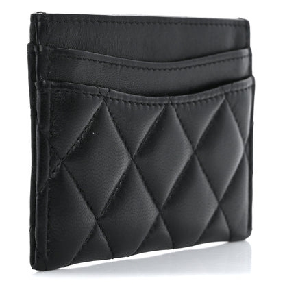 Chanel Lambskin Quilted Card Holder Black 3 of 14