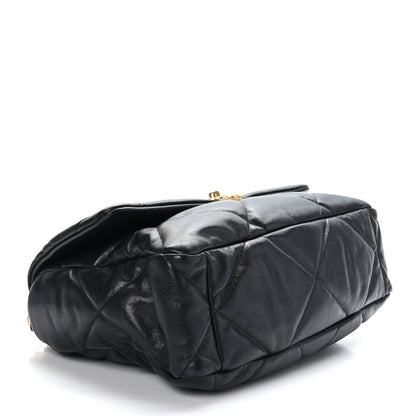 Chanel Lambskin Quilted Large Chanel 19 Flap Black 4 of 9