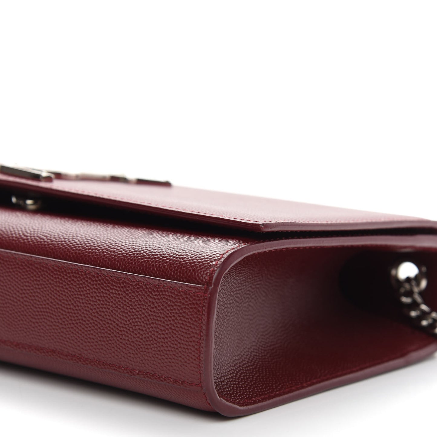 Grain De Poudre Medium Monogram Kate Satchel Dark Red