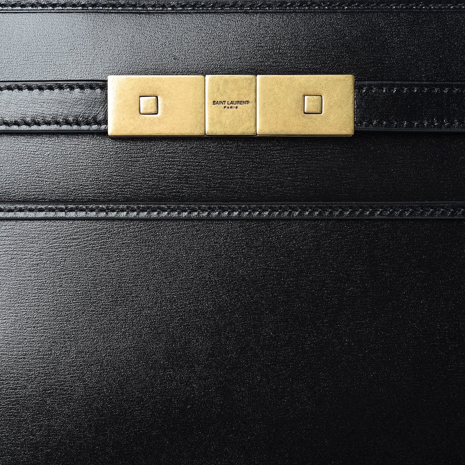 Saint Laurent Calfskin Small Manhattan Shopper Tote Black 9 of 11