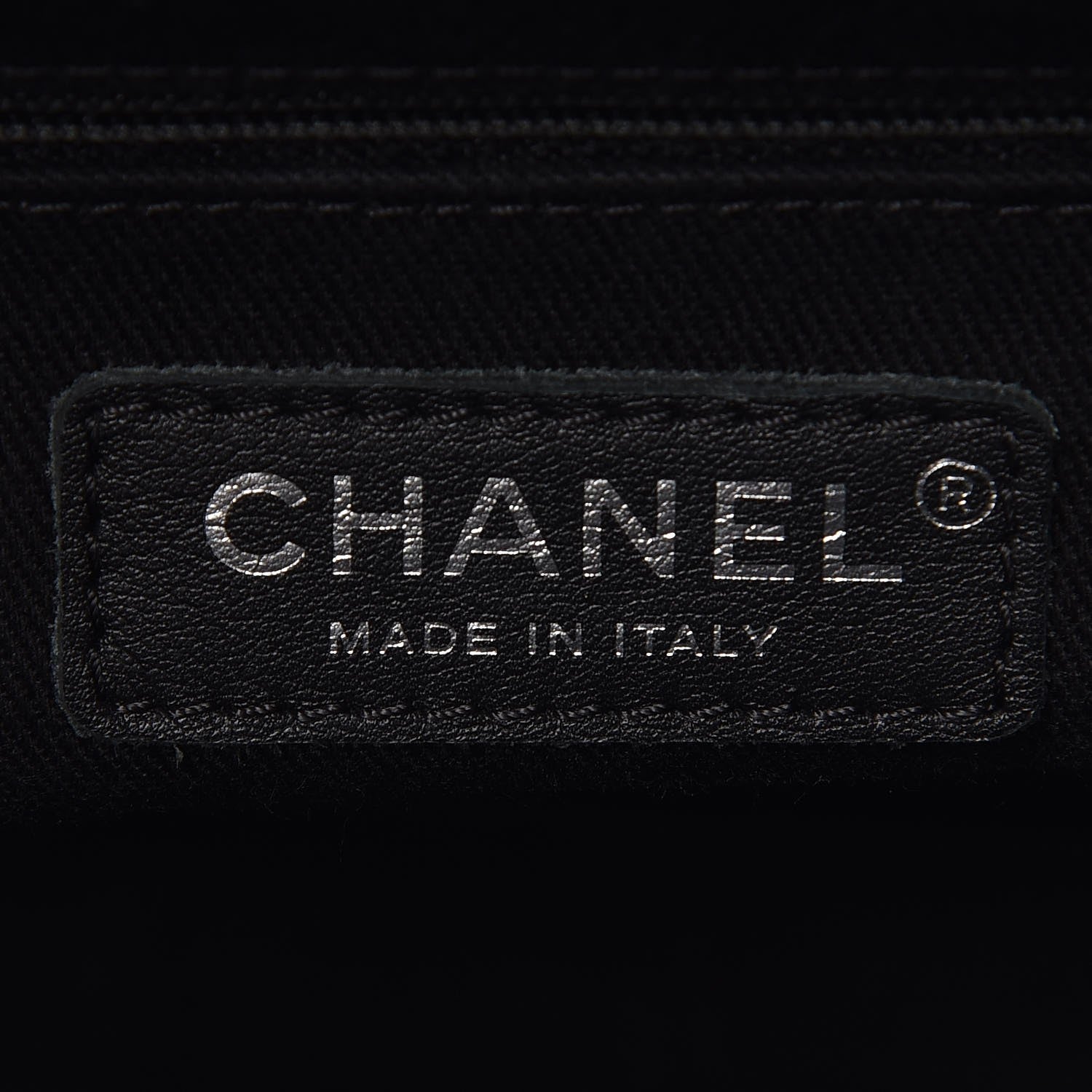 Chanel Glazed Calfskin Quilted Small CC Delivery Tote Black 14 of 17