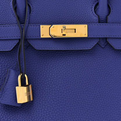 Hermes Togo Birkin 30 Bleu Electrique 8 of 12