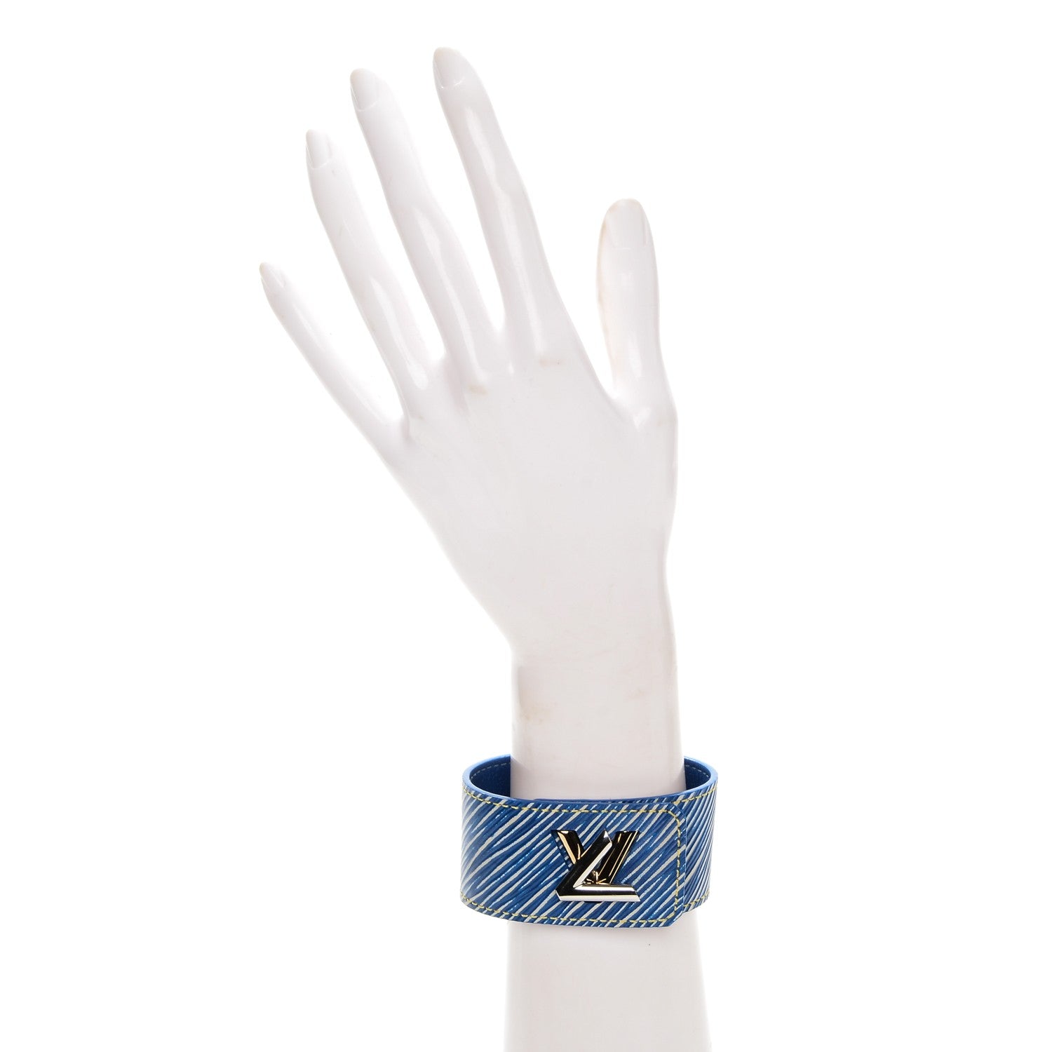 Louis Vuitton Epi Twist It Cuff 19 Denim Light 2 of 7