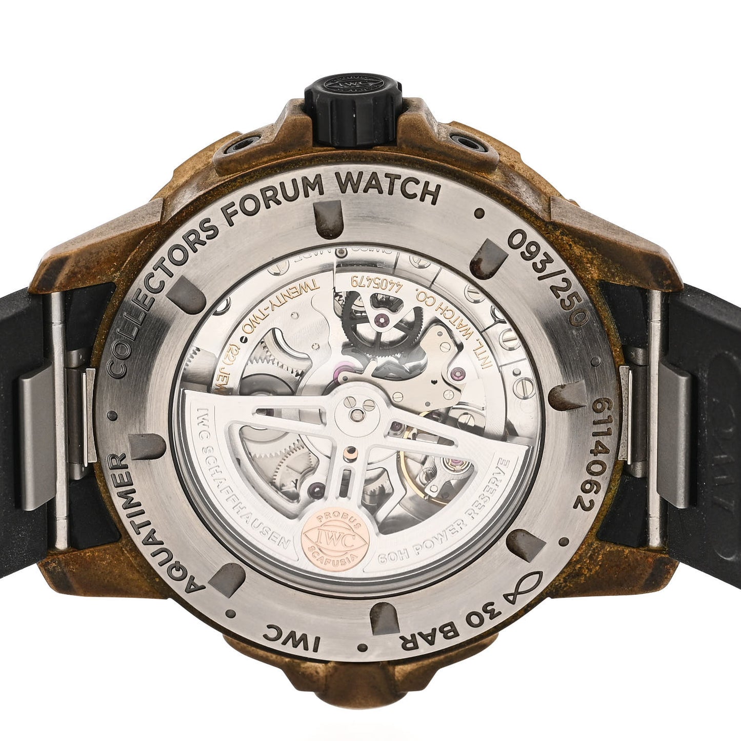 Bronze Rubber 44mm Aquatimer Automatic Watch Black IW341001