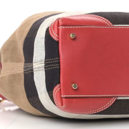 Burberry Canvas Mega Check Medium Maidstone Cadmium Red 10 of 15