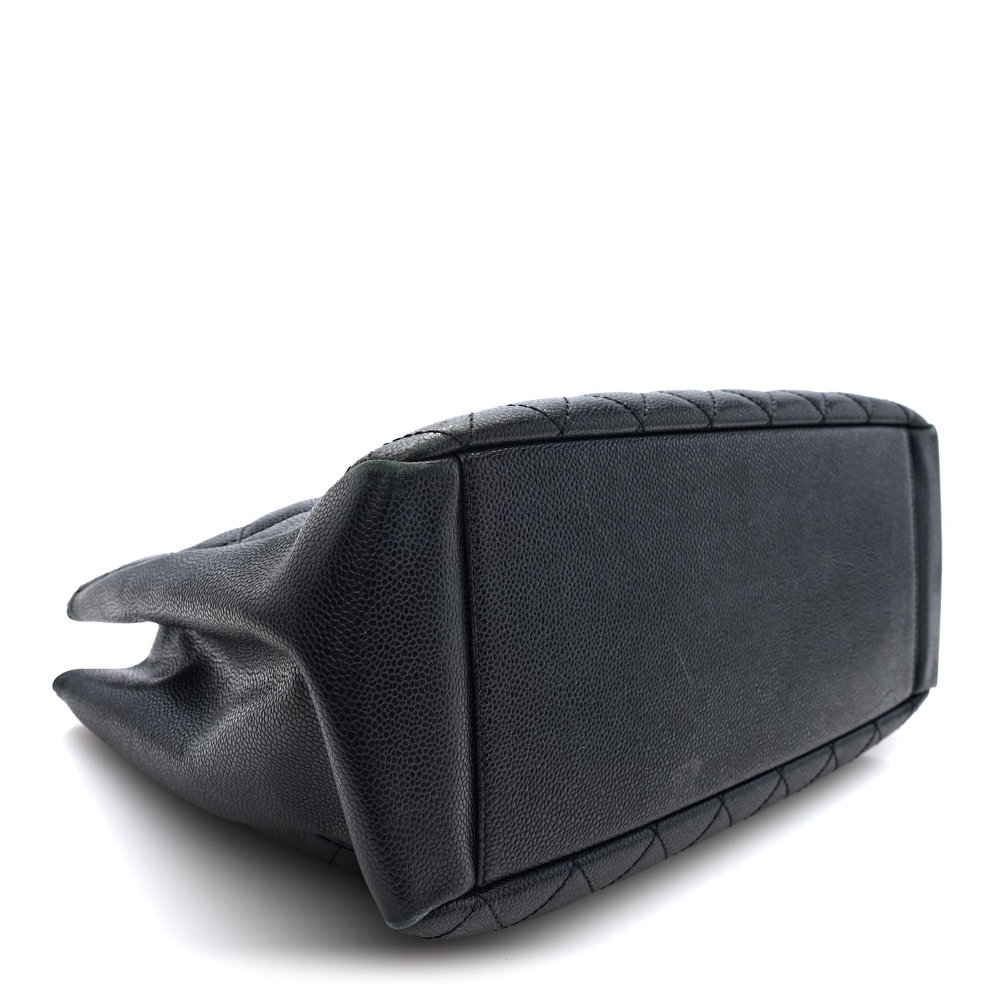Caviar Quilted Grand Shopping Tote GST Black  Black