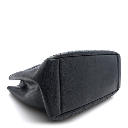 Chanel Caviar Quilted Grand Shopping Tote GST Black  Black 4 of 10