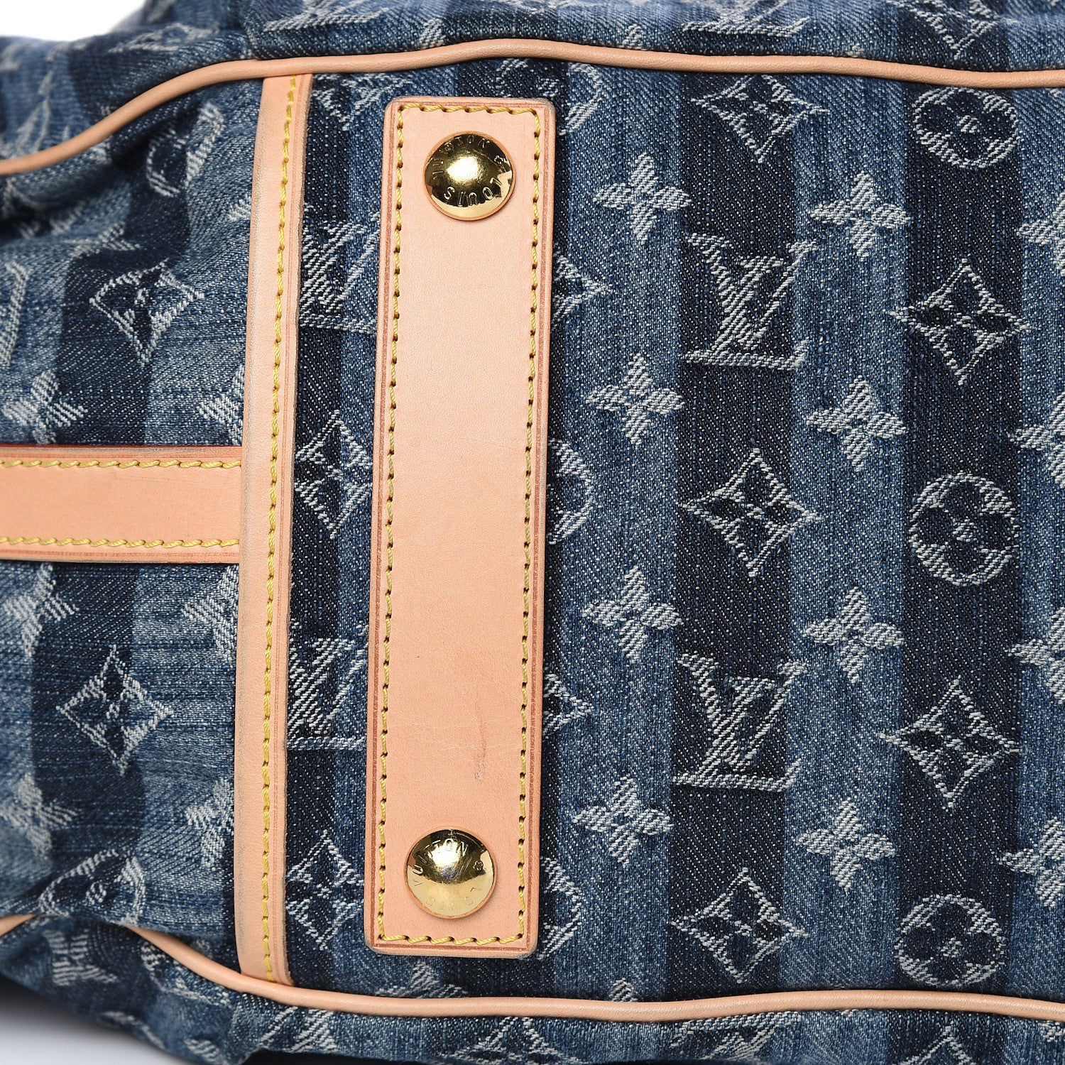 Louis Vuitton Denim Raye Cabas GM 10 of 17