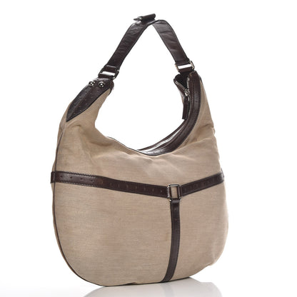 Gucci Canvas Web GG Reins Hobo Brown 3 of 7