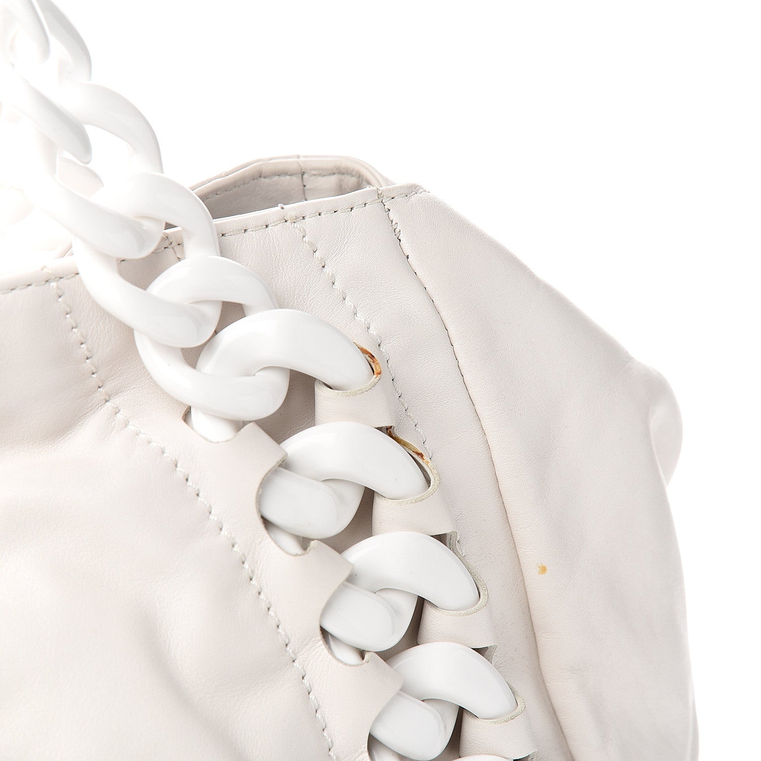 Chanel Calfskin Modern Chain Rhodoid East West Tote White 10 of 11