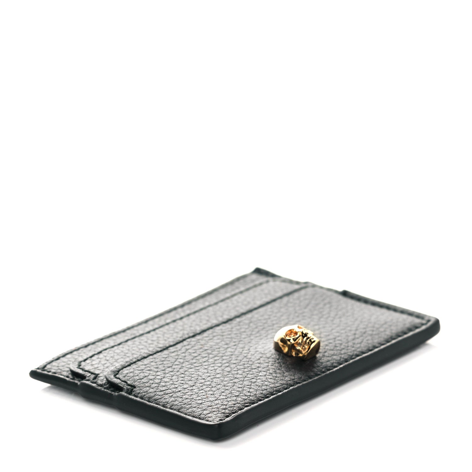 Alexander McQueen Calfskin Skull Card Holder Black 3 of 8