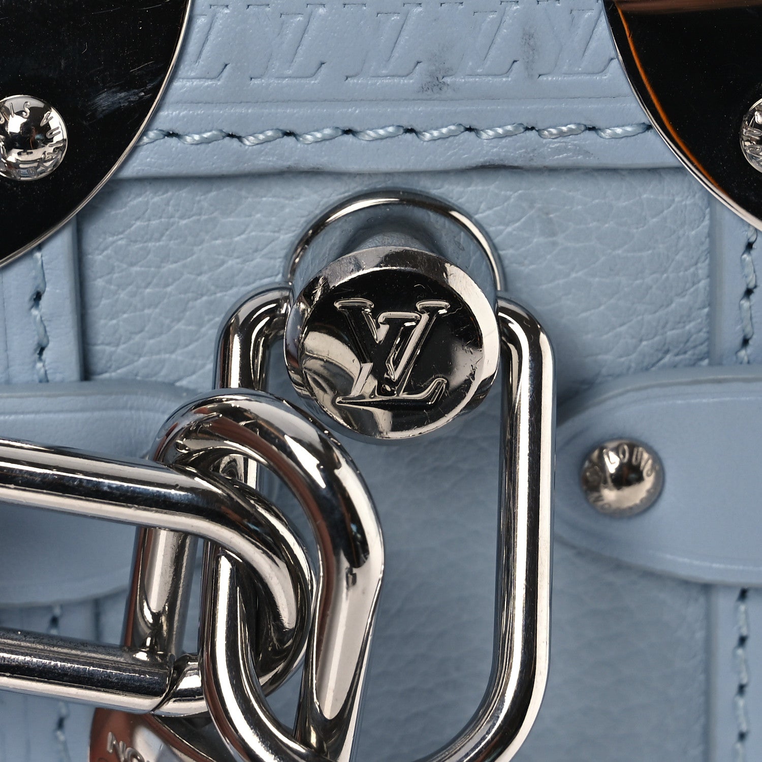 Louis Vuitton Calfskin Side Trunk PM Blue 13 of 13