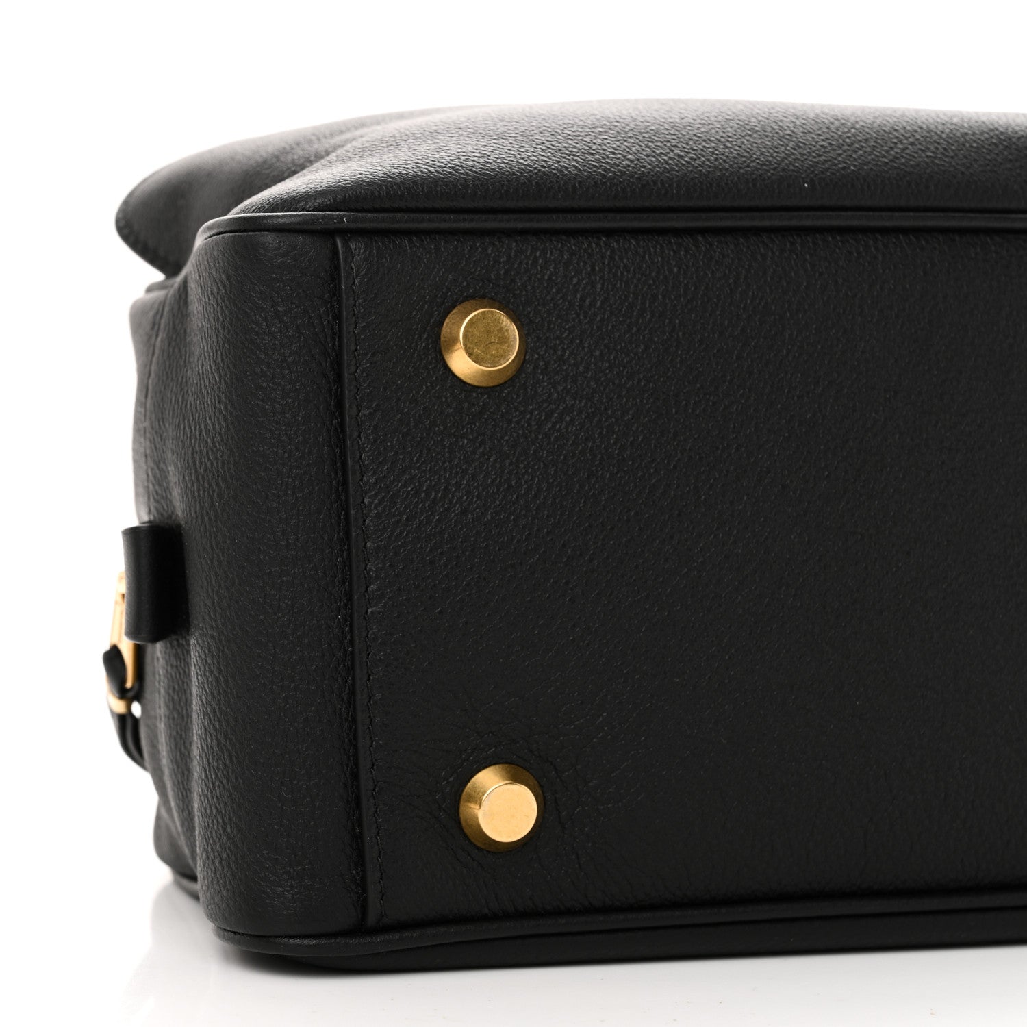 Balenciaga Grained Calfskin Small Carrie Bowling Bag Black 8 of 9