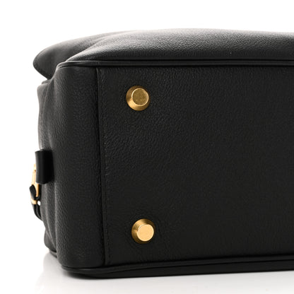 Balenciaga Grained Calfskin Small Carrie Bowling Bag Black 8 of 9