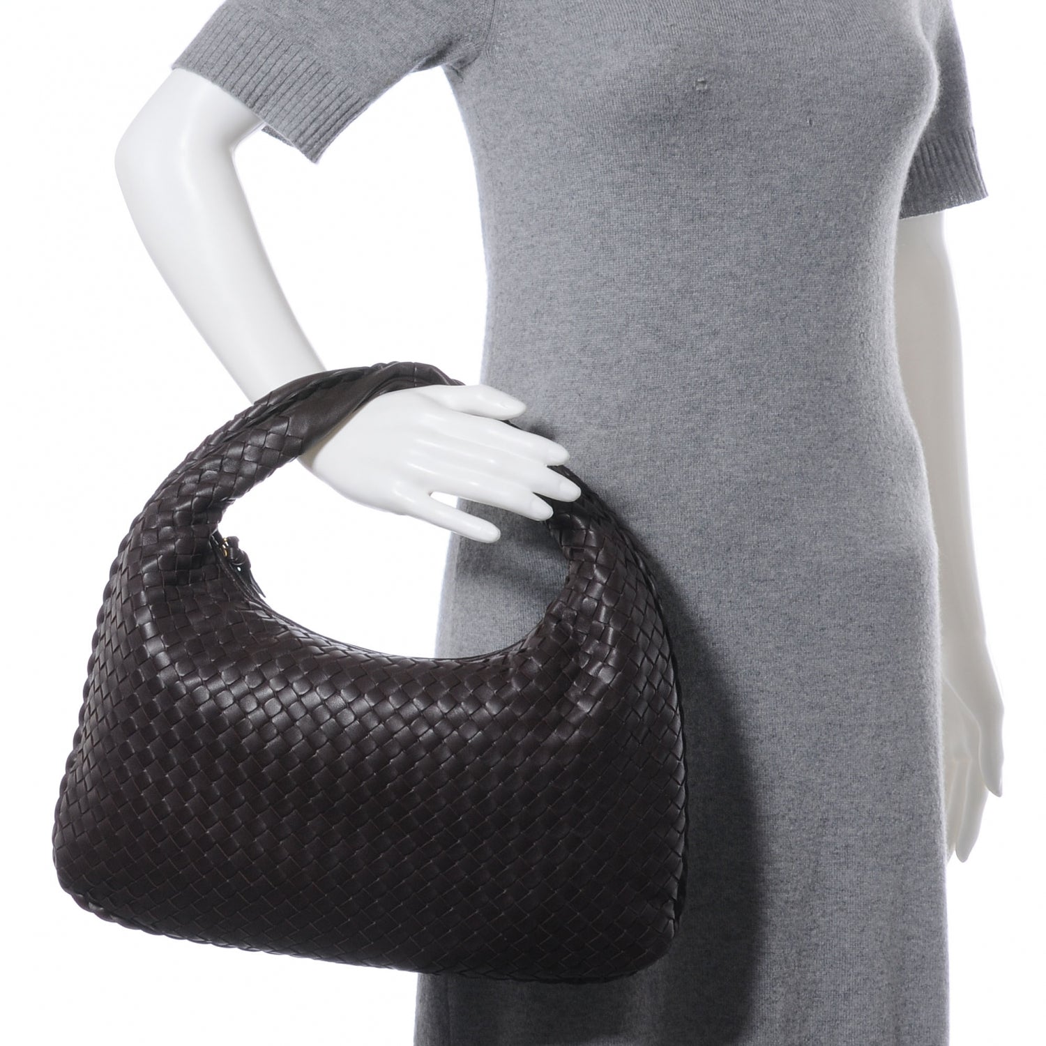 Bottega Veneta Nappa Intrecciato Medium Veneta Hobo Ebano 2 of 8