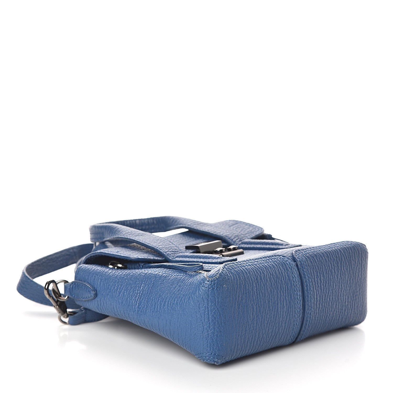 3.1 Phillip Lim 3.1 Textured Calfskin Mini Pashli Satchel Cerulean 3 of 8